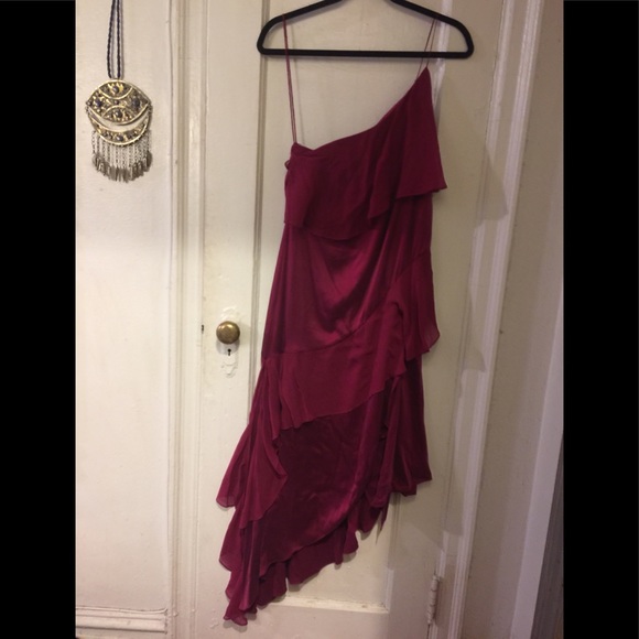 One ShoulderTiered Ruffle Dress. - Picture 2 of 7